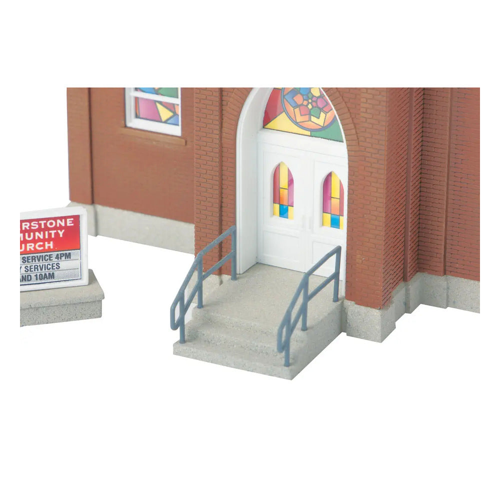 Walthers Cornerstone 3496 HO Brick Church Kit