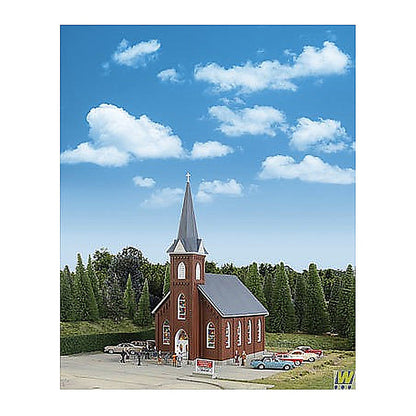 Walthers Cornerstone 3496 HO Brick Church Kit