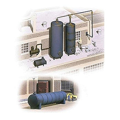 Walthers Cornerstone 3514 HO Industrial Storage Tanks Kit