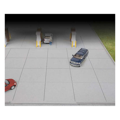 Walthers Cornerstone 933-3540 HO Gas Station Concrete Parking Lot Kit