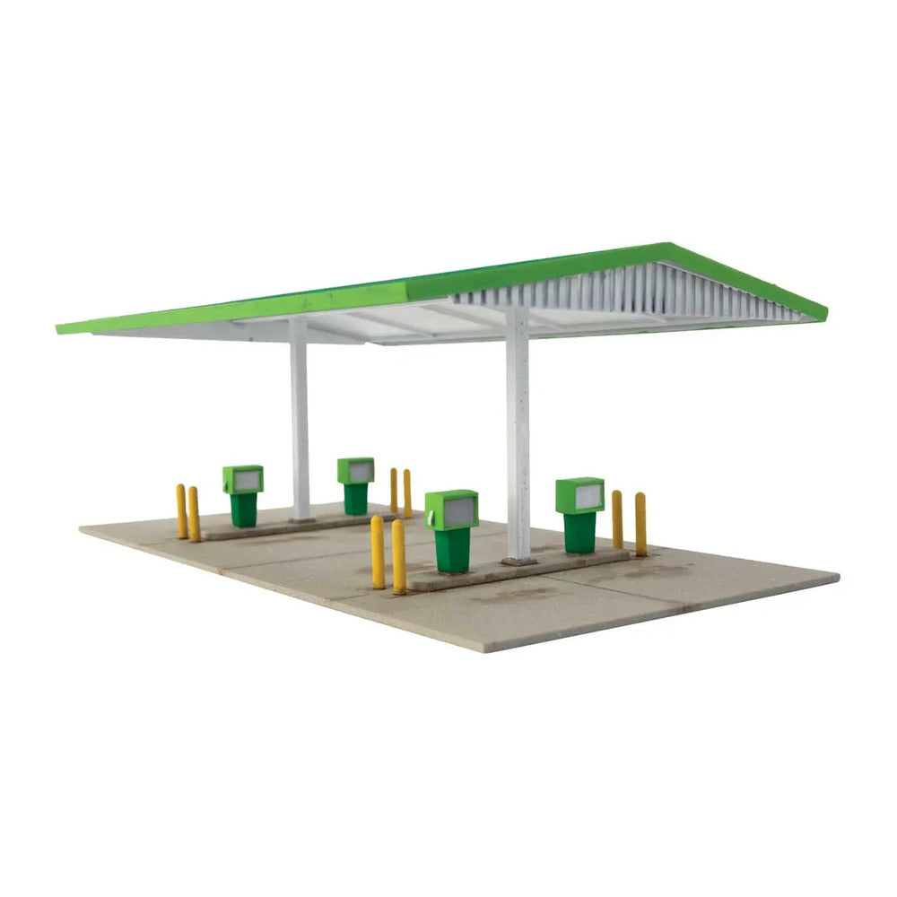 Walthers Cornerstone 3542 HO Modernized Gas Station Kit