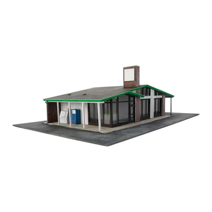 Walthers Cornerstone 3542 HO Modernized Gas Station Kit