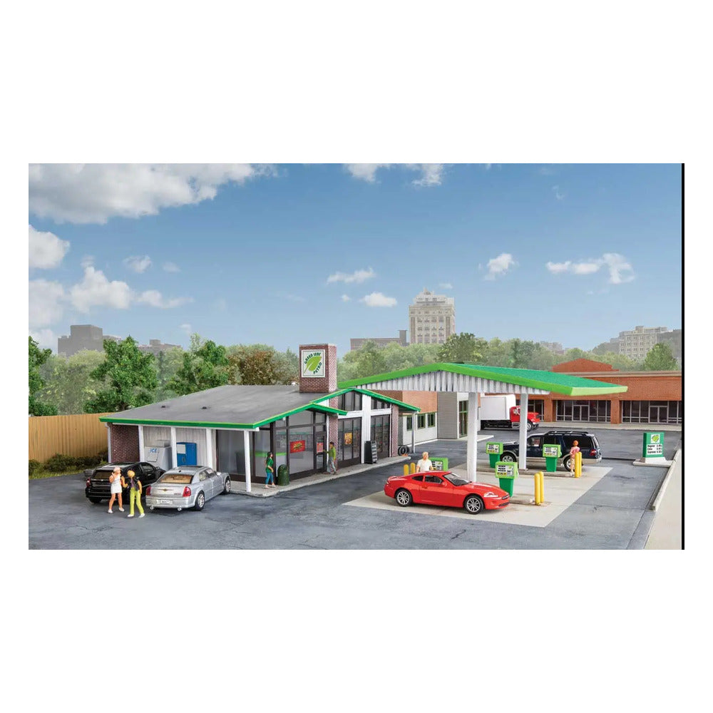 Walthers Cornerstone 3542 HO Modernized Gas Station Kit