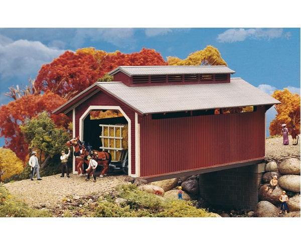 Walthers 933-3652 Cornerstone HO Scale Willow Glen Covered Bridge Plastic Kit