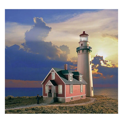Walthers Cornerstone 933-3663 HO Rocky Point Lighthouse Kit