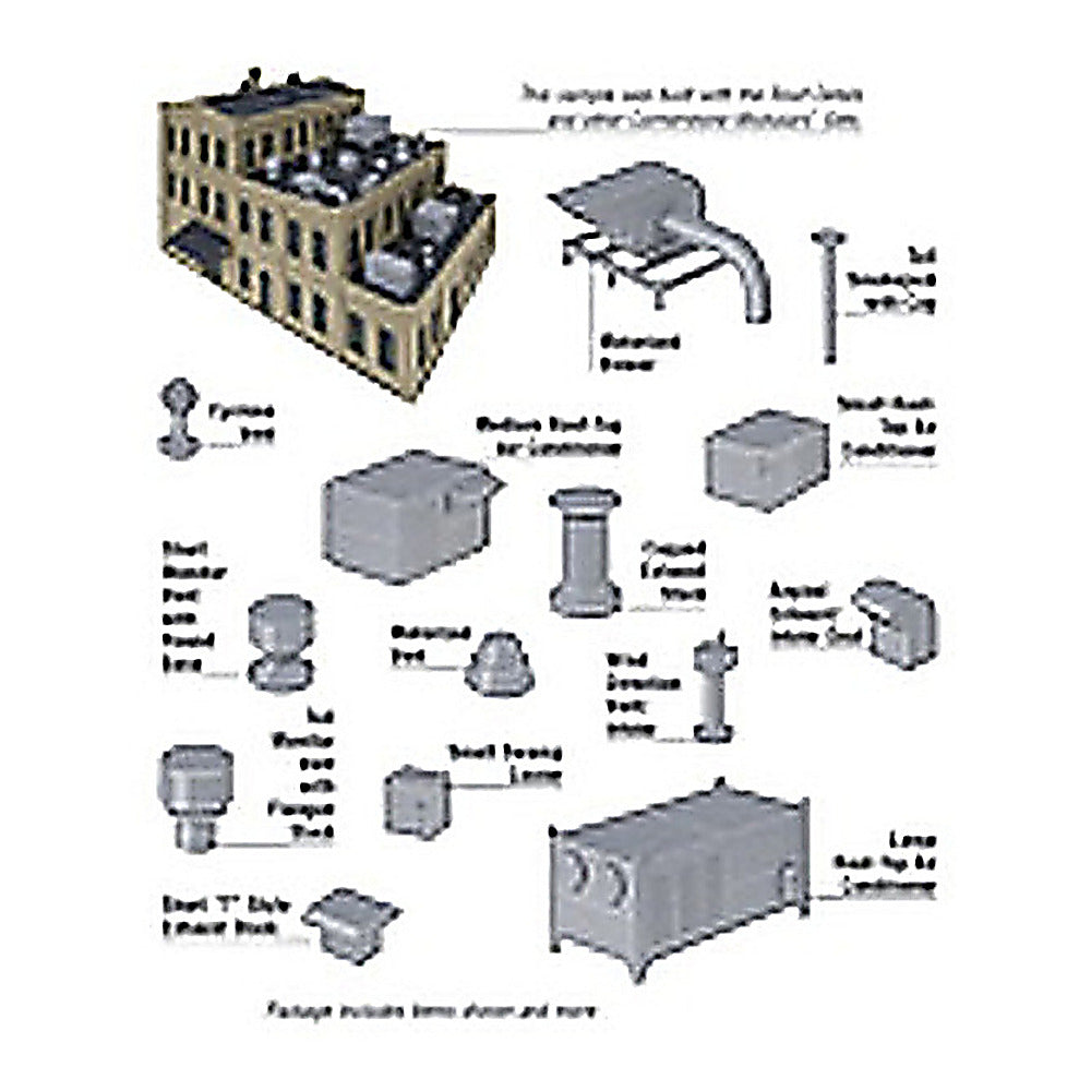 Walthers Cornerstone 933-3733 HO Roof Details Kit