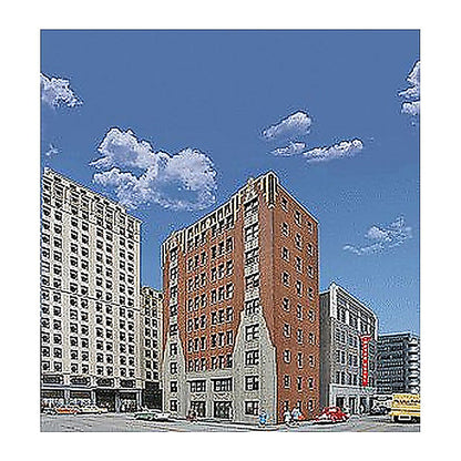 Walthers Cornerstone 3770 HO City Apartment Background Kit
