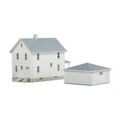 Walthers Cornerstone 933-3792 HO Two-Story House with Garage Kit