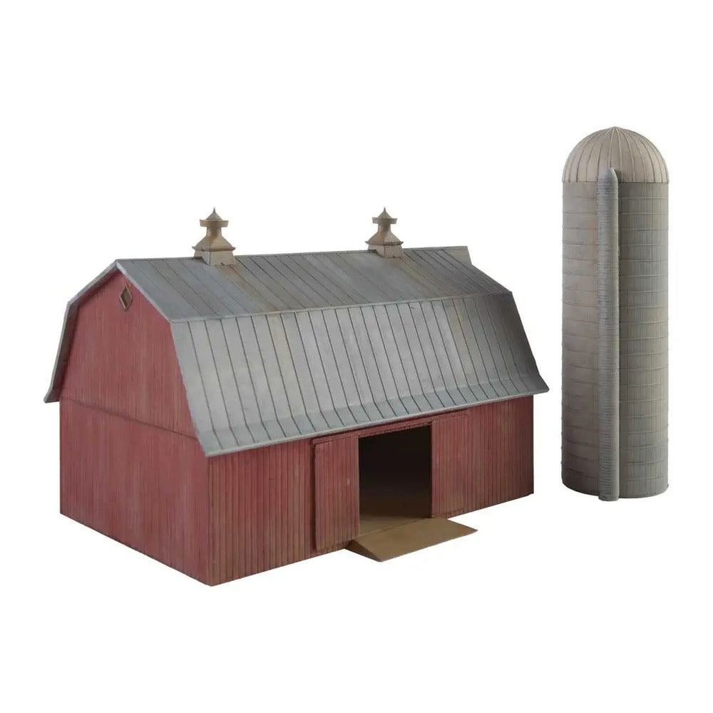 Walthers Cornerstone 3892 N Meadowhead Barn and Silo Kit