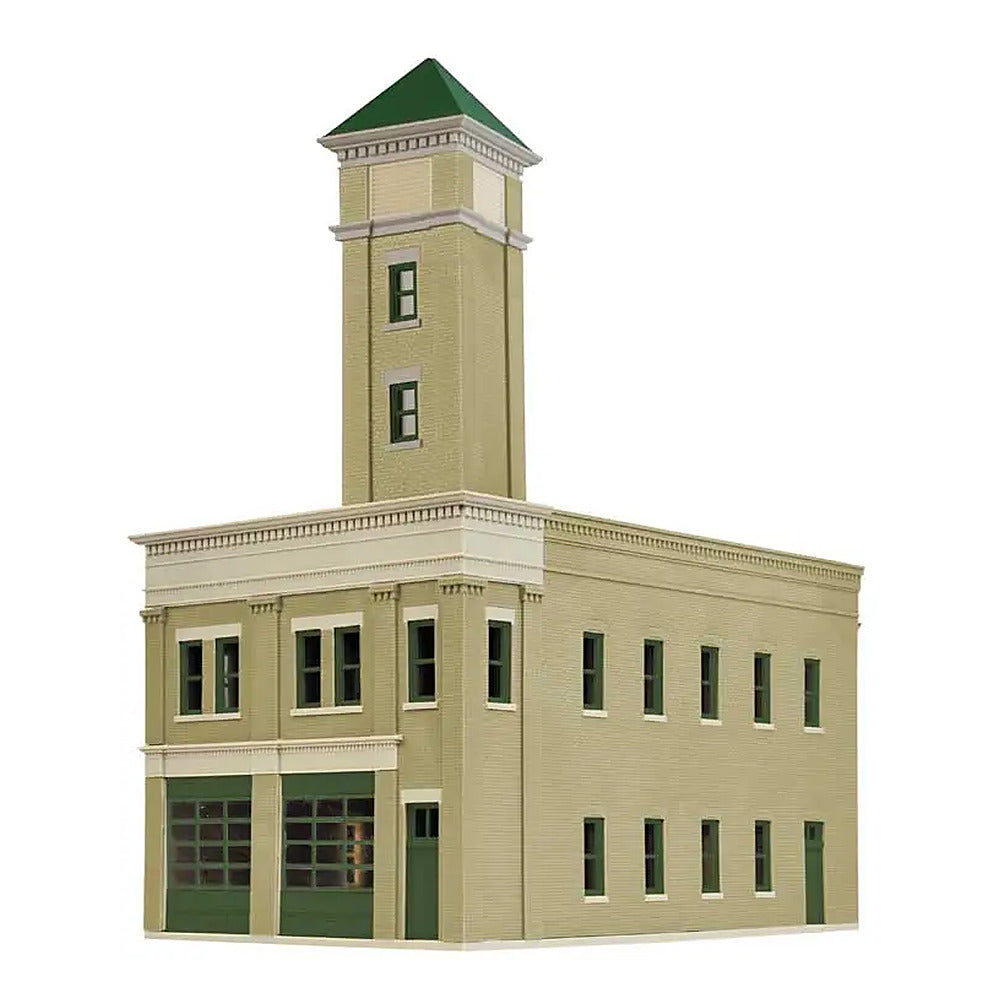 Walthers Cornerstone 4022 HO Two-Bay Fire Station Kit