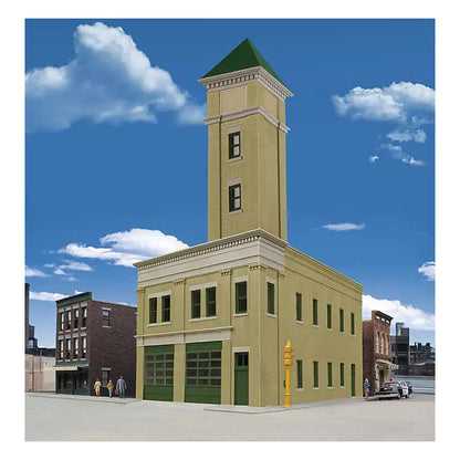 Walthers Cornerstone 4022 HO Two-Bay Fire Station Kit