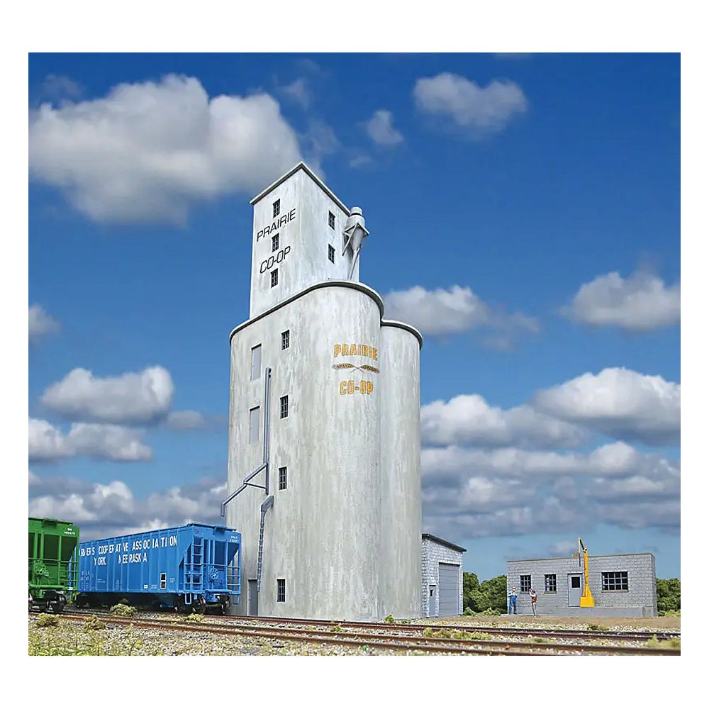 Walthers Cornerstone 933-4047 HO Prairie Co-Op Elevator Kit