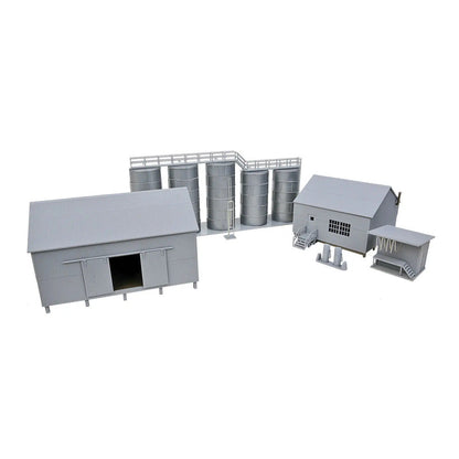 Walthers Cornerstone 933-4059 HO Scale Trackside Oil Dealer Storage Tanks -- Kit