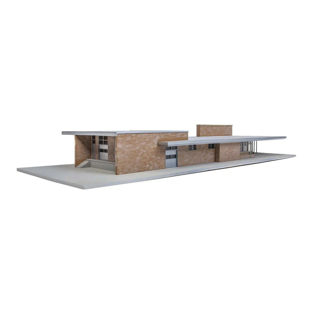 Walthers Cornerstone 933-4064 HO Modern Brick Santa Fe Station Kit