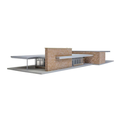 Walthers Cornerstone 933-4064 HO Modern Brick Santa Fe Station Kit