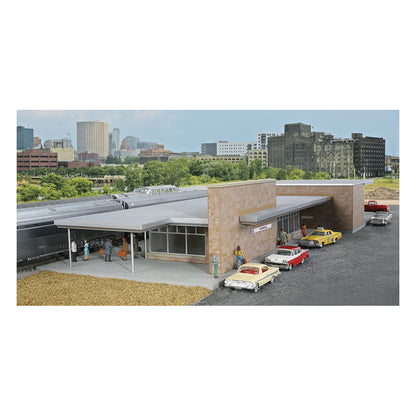 Walthers Cornerstone 933-4064 HO Modern Brick Santa Fe Station Kit