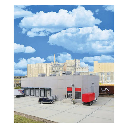 Walthers Cornerstone 933-4067 HO Modern Concrete Warehouse Kit