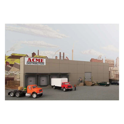 Walthers Cornerstone 4071 HO Concrete Warehouse Background