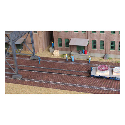 Walthers Cornerstone 933-4097 HO Brick Craneway Base & Street 3-Pack