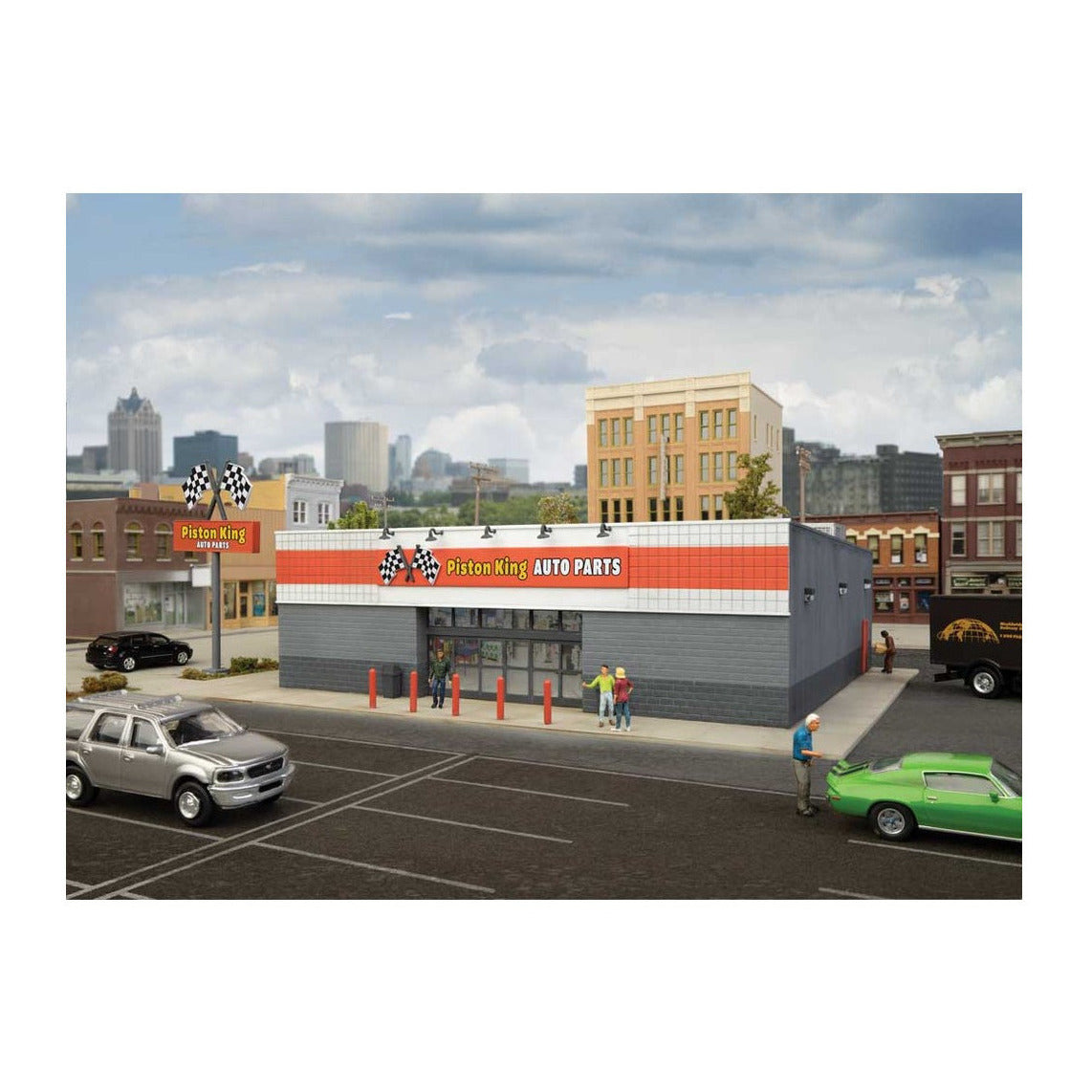 Walthers Cornerstone 4114 HO Auto Parts Store Kit