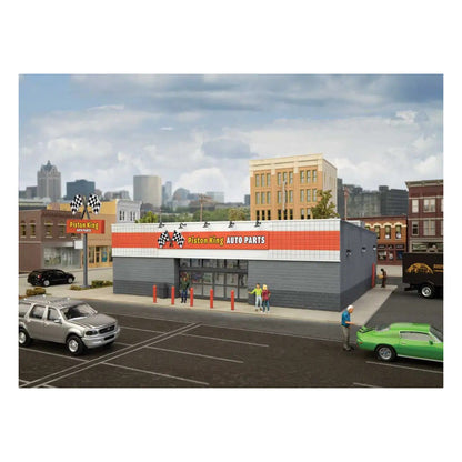 Walthers Cornerstone 4114 HO Auto Parts Store Kit