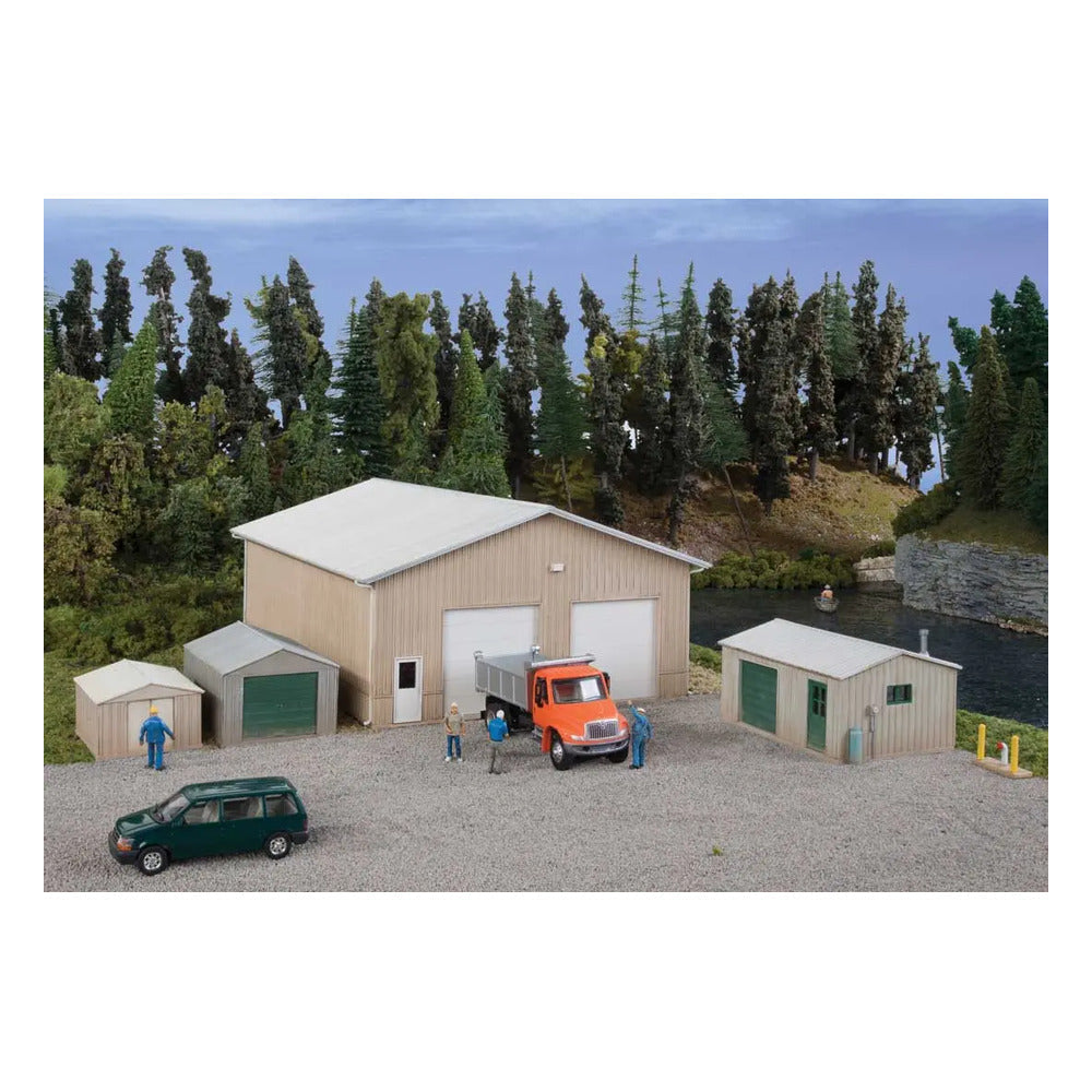 Walthers Cornerstone 933-4125 HO Pole Barn and Sheds Kit