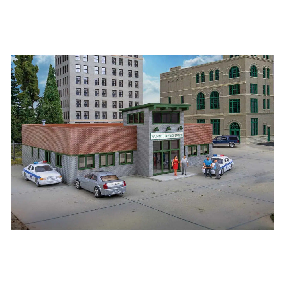 Walthers Cornerstone 933-4201 HO Modern Police Station Kit