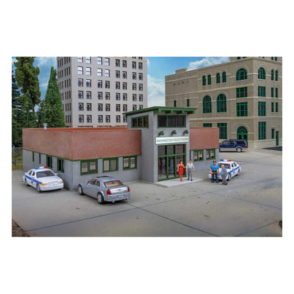 Walthers Cornerstone 933-4201 HO Modern Police Station Kit