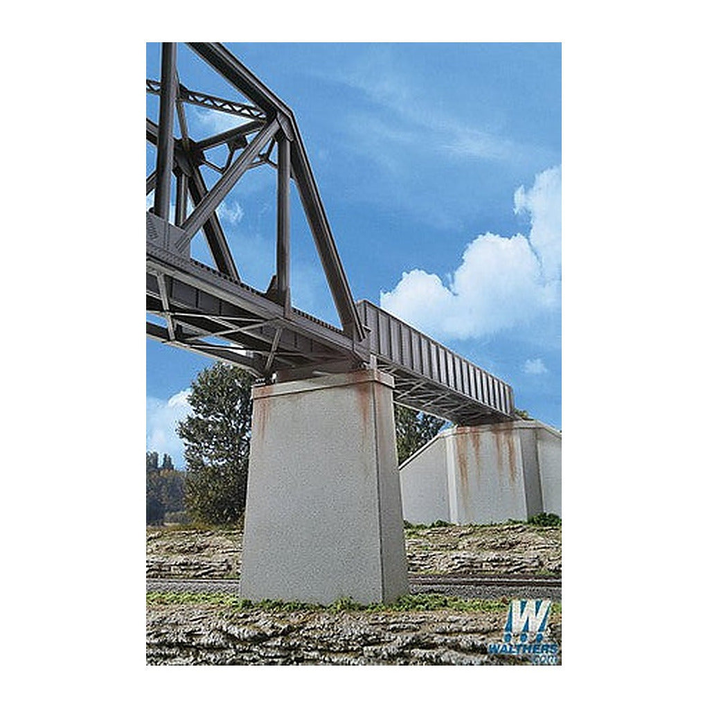 Walthers Cornerstone 4550 HO Single-Track Bridge Concrete Piers