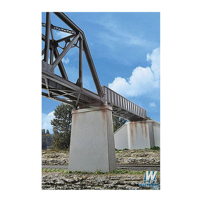 Walthers Cornerstone 4550 HO Single-Track Bridge Concrete Piers
