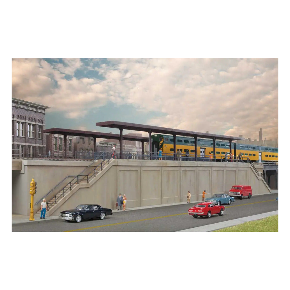 Walthers Cornerstone 933-4563 HO Elevated Commuter Station Kit