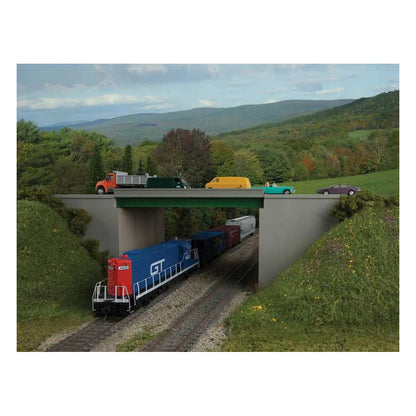 Walthers Cornerstone 933-4567 HO Steel Highway Overpass Kit