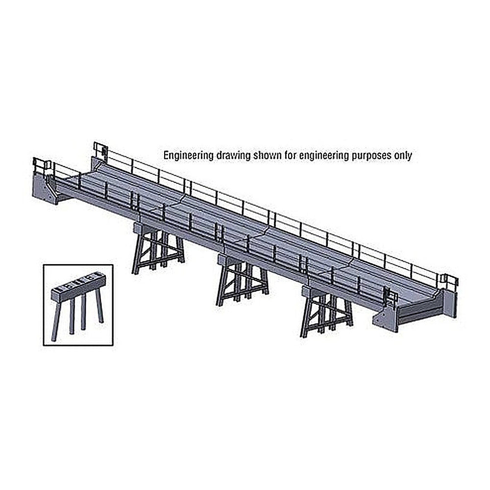 Walthers Cornerstone 4591 HO Modern Short-Span Concrete Bridge Kit