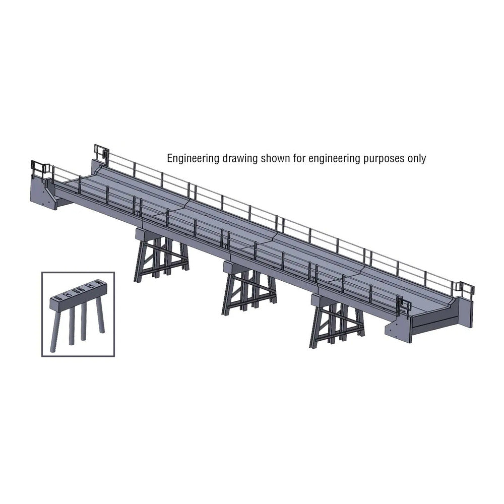 Walthers Cornerstone 4591 HO Modern Short-Span Concrete Bridge Kit