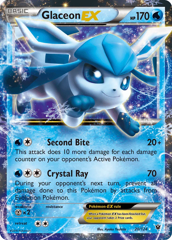 Glaceon EX (20/124) [XY: Fates Collide]