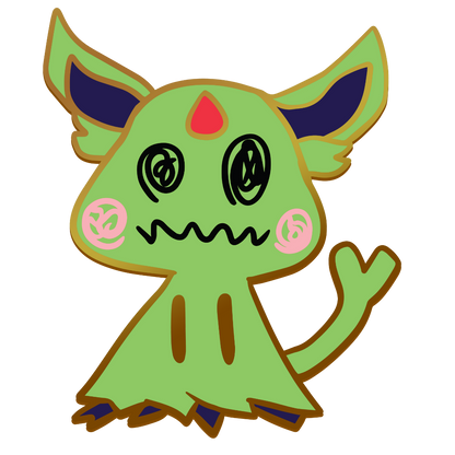 Pokemon: Mimikyu Shiny Espeon Enamel Pin