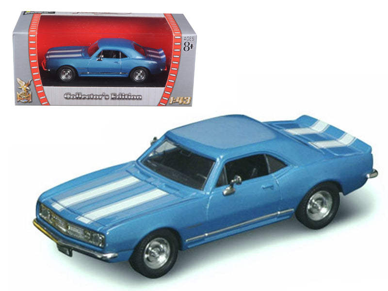 1967 Chevrolet Camaro Z-28 Blue 1/43 Diecast Model Car by Road Signature  free shipping USA