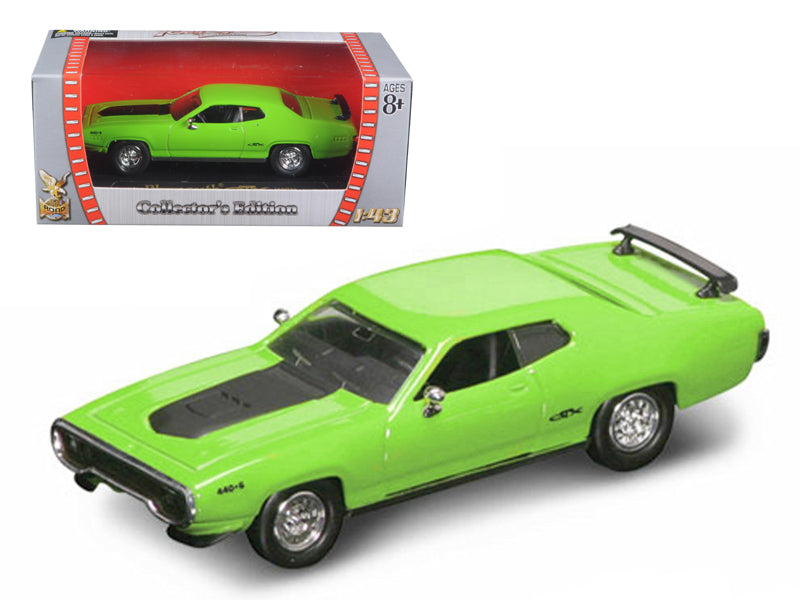 1971 Plymouth GTX 440 6 Pack Green 1/43 Diecast Model Car by Road Signature  free shipping USA