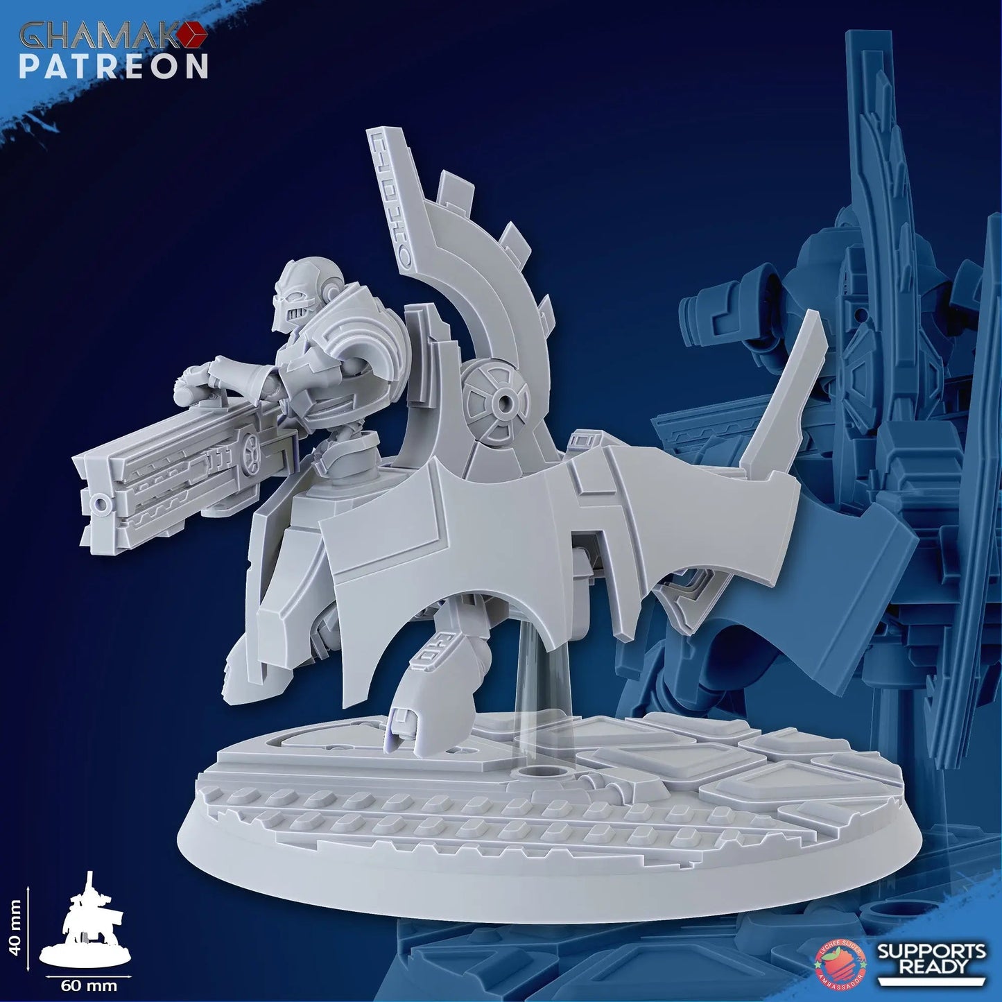 Flying Undying Squad by Ghamak - 43mm Resin Printed Sci-Fi Minis (3 Units)