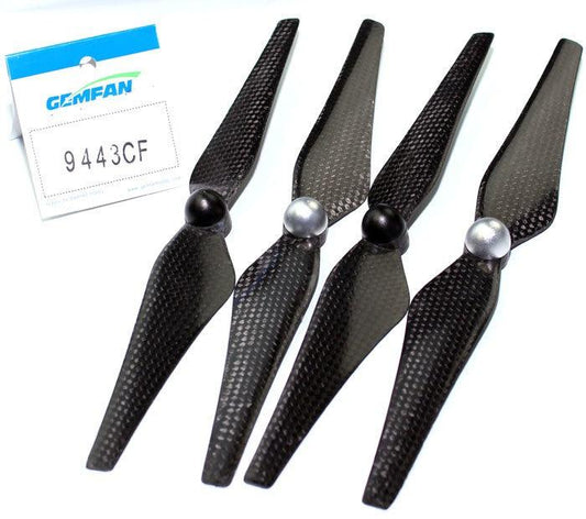 2 Pair 9" 9443 Carbon Fiber Self-Tightening Propeller Prop DJI Phantom 2 Vision+