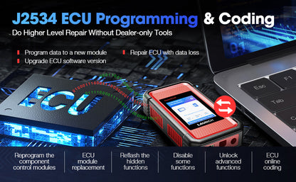 Launch X431 Pro5 Smartlink Car Diagnostic Tool ECU Programming Tool with J2534 SmartLink OBD2 Scanner