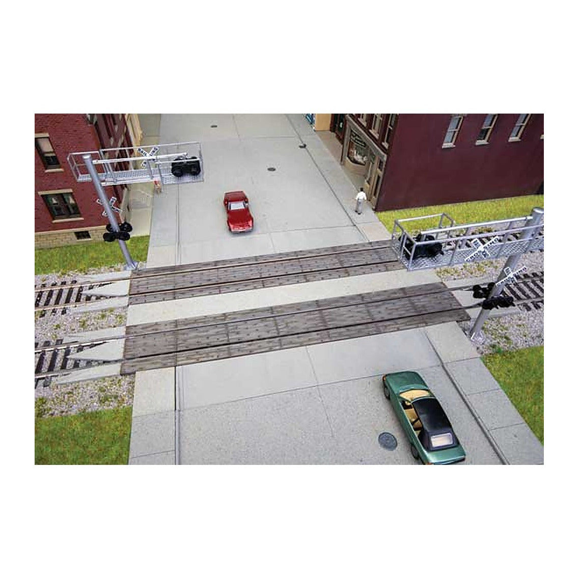 Walthers Track 83113 HO Modern Wood Grade Crossing Kit