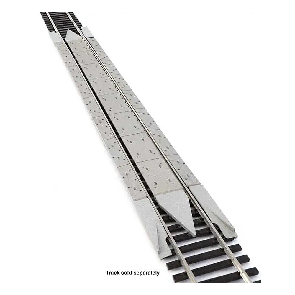 Walthers Track 948-83115 HO Concrete Grade Crossing Kit w/Rerailer