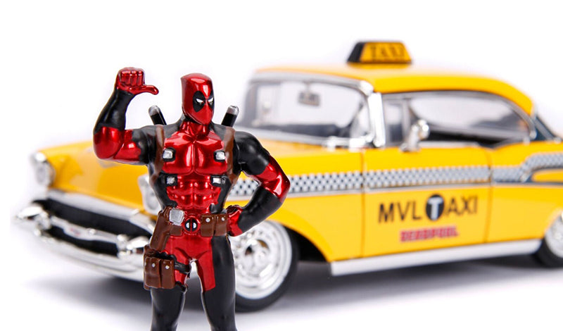 Jada Toys 30290 1/24 Deadpool Taxi with Deadpool Figure