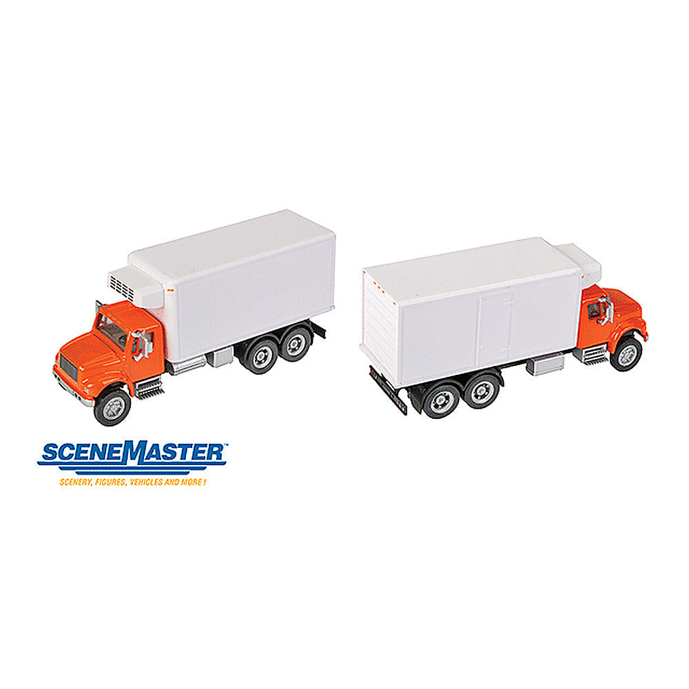 Walthers SceneMaster 11393 HO Int'l 4900 Reefer Van Orange/White