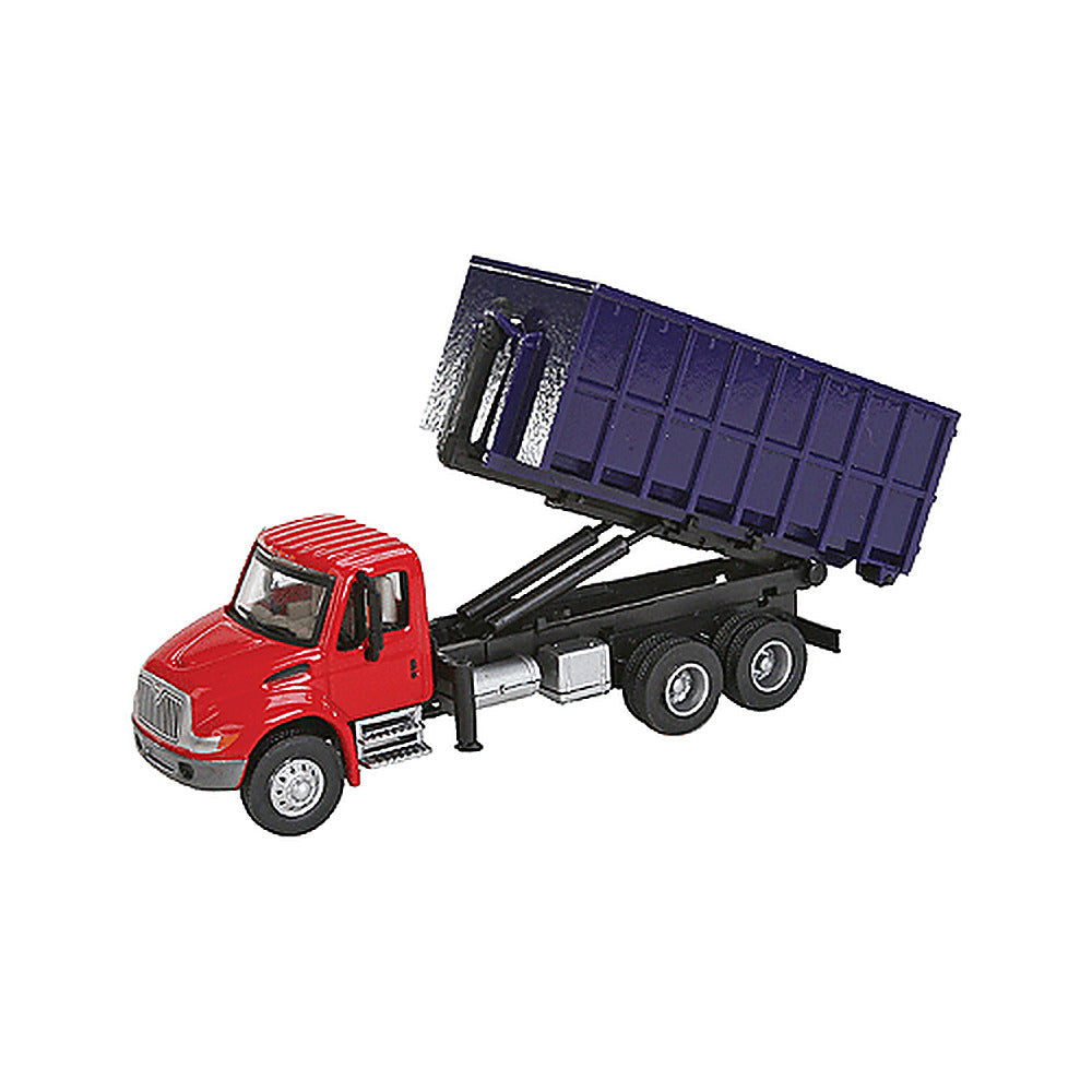 Walthers SceneMaster 11630 HO Int'l 4300 Dumpster Carrier Red/Blue