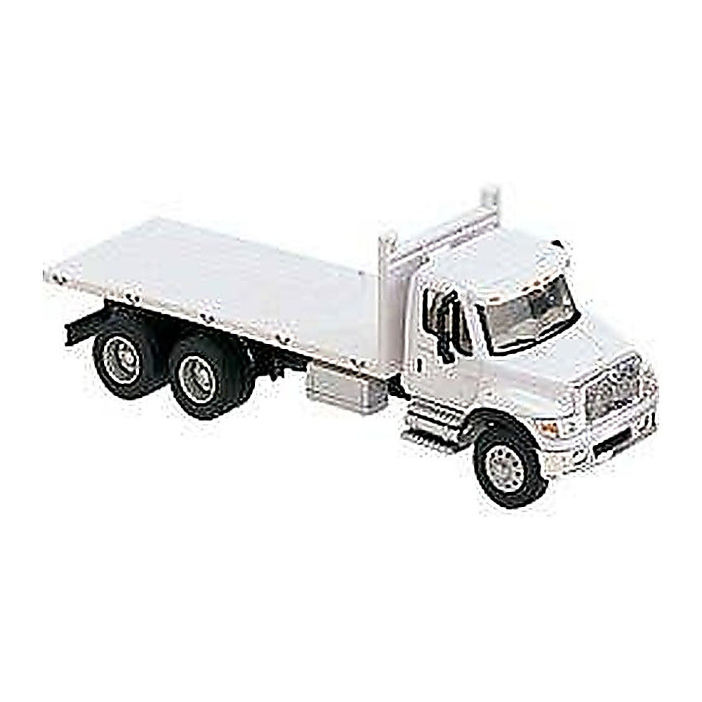 Walthers SceneMaster 949-11650 HO Intl 7600 Flatbed Truck - MOW White