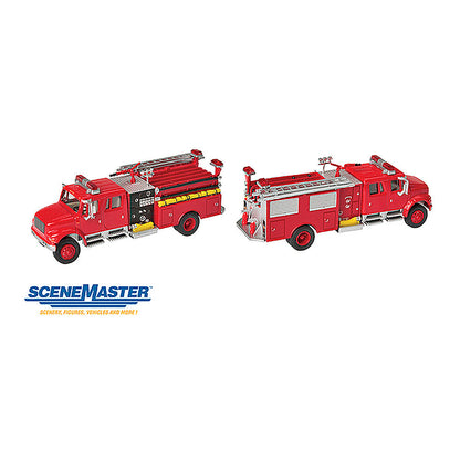 Walthers SceneMaster 949-11841 HO Intl 4900 Crew Cab Fire Engine