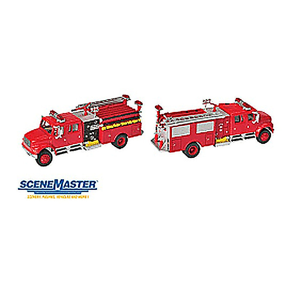 Walthers SceneMaster 949-11841 HO Intl 4900 Crew Cab Fire Engine