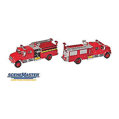 Walthers SceneMaster 949-11841 HO Intl 4900 Crew Cab Fire Engine